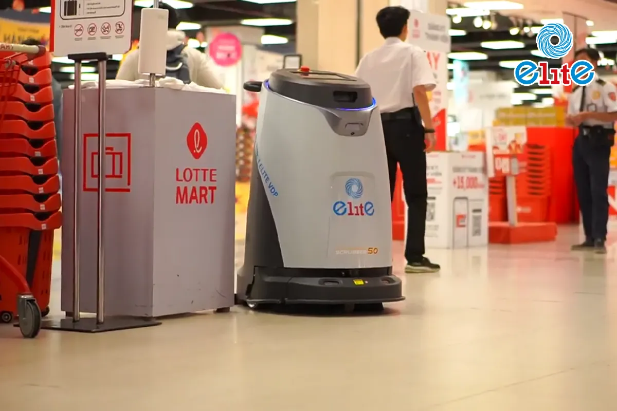 ELITE VDP X LOTTE TRIỂN KHAI ROBOT T1 VÀ S50