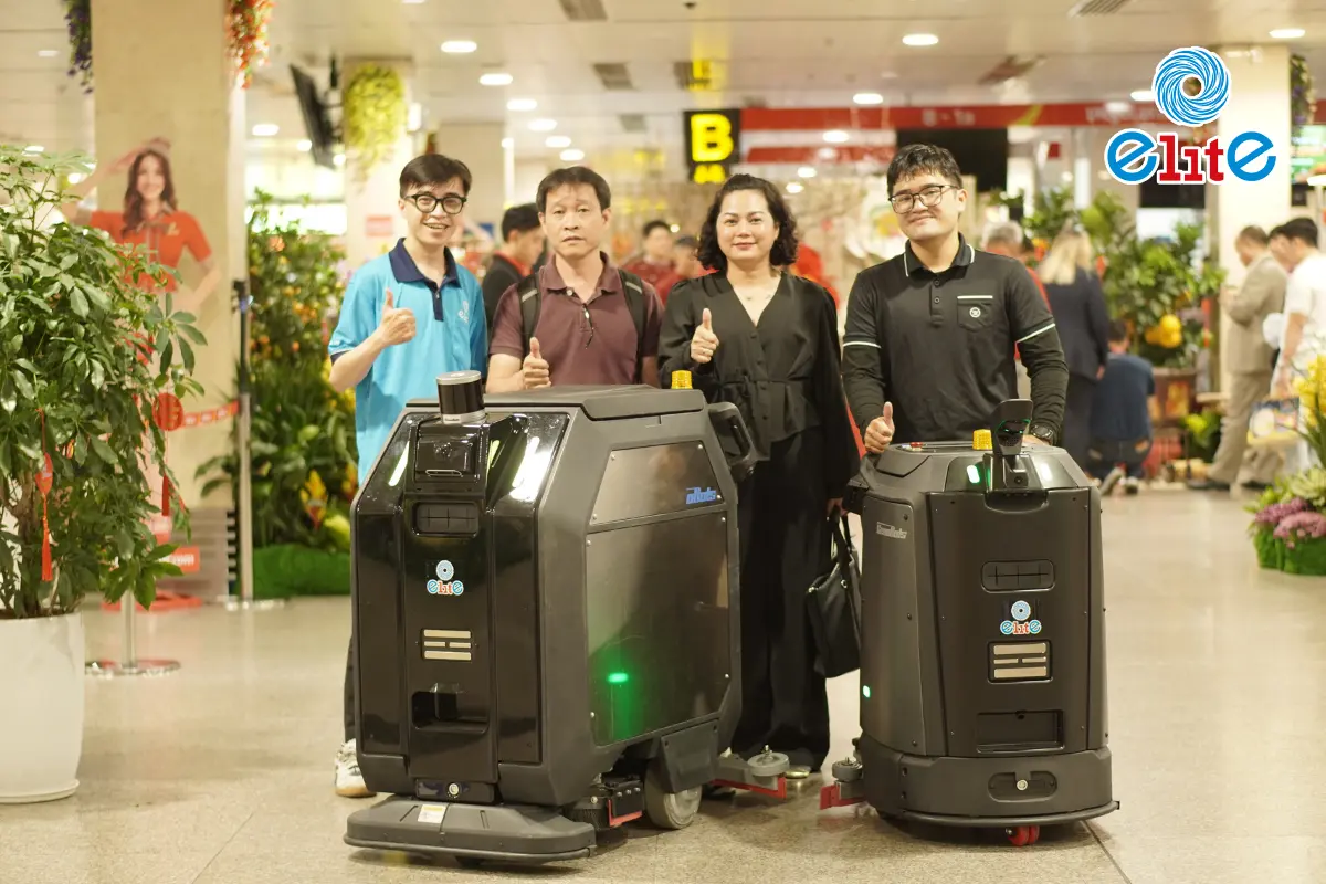 [DEMO] ELITE VDP x T1 Tân Sơn Nhất: Trải Nghiệm Robot Vệ Sinh Tự Động Trong Thực Tế