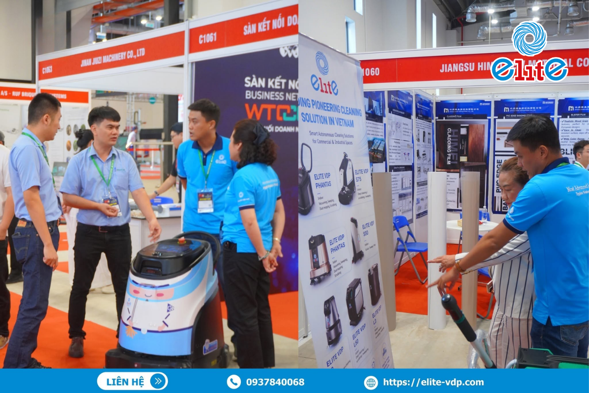 Elite VDP tại SFS 2026 | Robot & Giải Pháp Vệ Sinh Công Nghiệp Ngành Gỗ