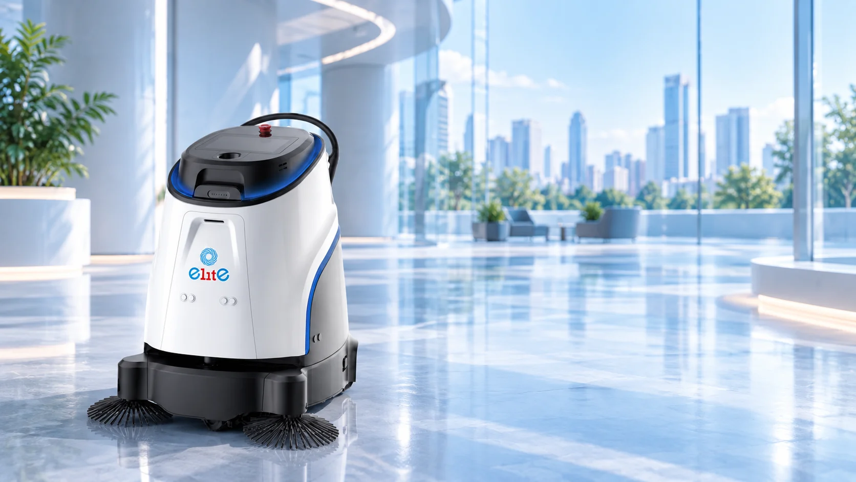 Vacuum 40 vận hành trong khu vực thương mại