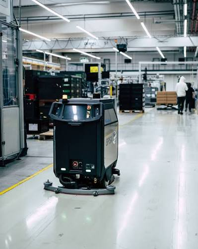 CenoBots L50 làm sạch trong nhà xưởng
